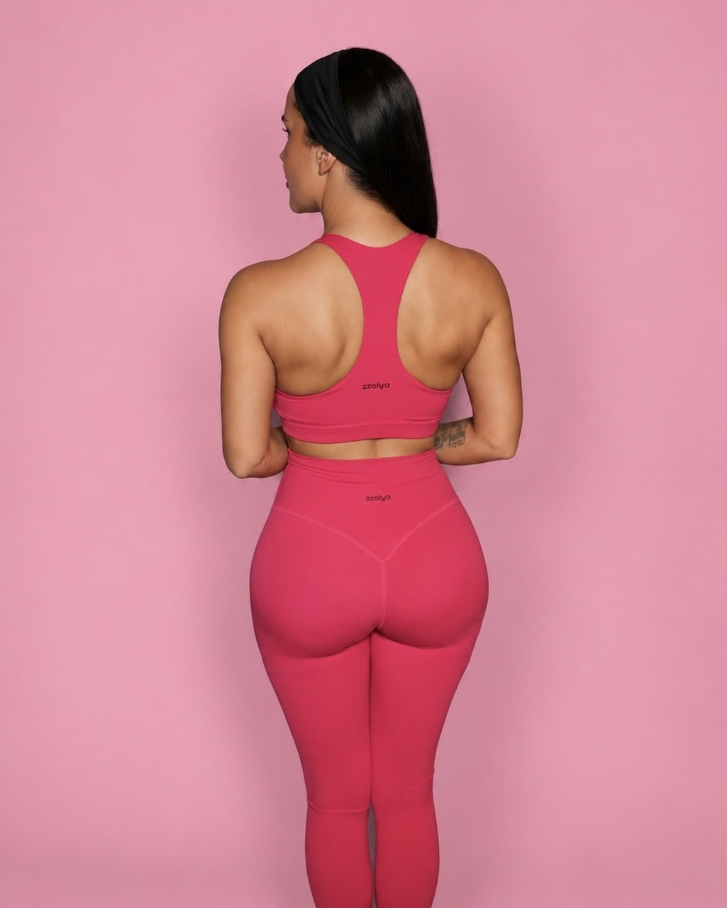 3PC Set framboise, vue de dos