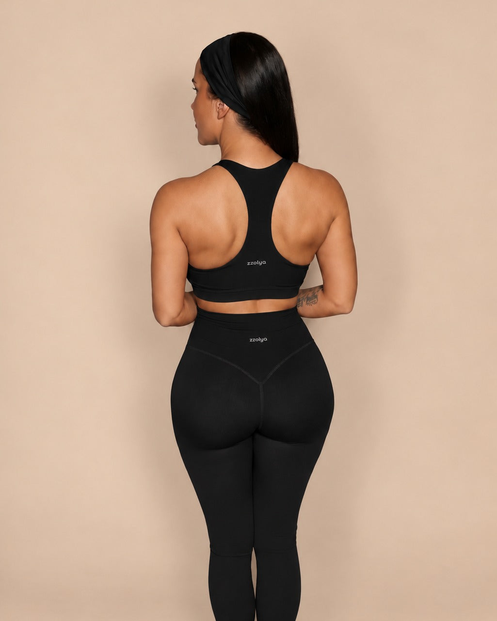 3PC Set noir, vue de dos